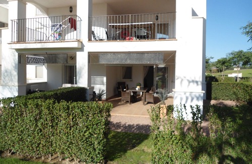 Gea y Truyols Apartment | Fantastic ground front line apartment with garden and pool .