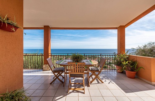 Costa Rei Villa | Fantastic panorama – "Villa Onofrio" with sea view, terrace, balcony and Wi-Fi