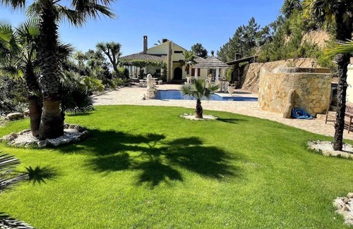 Lloret de Mar Villa | Fantastic villa/finca with swimming pool, sea views, palm garden on 5000 m2