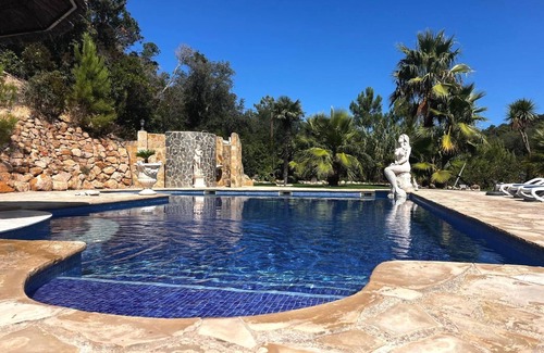 Lloret de Mar Villa | Fantastic villa/finca with swimming pool, sea views, palm garden on 5000 m2