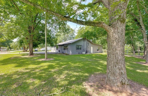 New Boston Apartment | Fenced Yard: Pet-friendly Studio in New Boston!