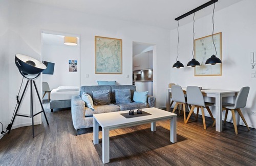 Wismar Apartment | Ferienapartment mit Balkon und Tollem Ausblick an der Hafenspitze von Wismar - Ohlerich Speicher