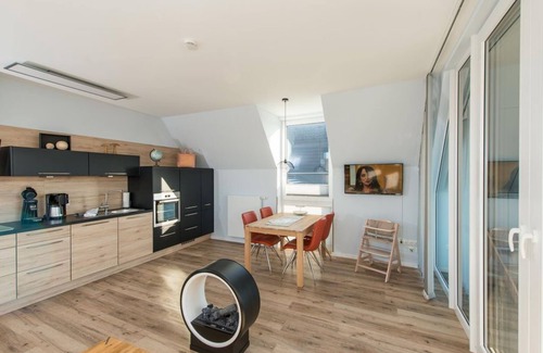 Nordseebad Burhave Apartment | Ferienwohnung 4, Hoddersdiek 1 - Fewo 4, Dusche, WC, 1 Schlafraum