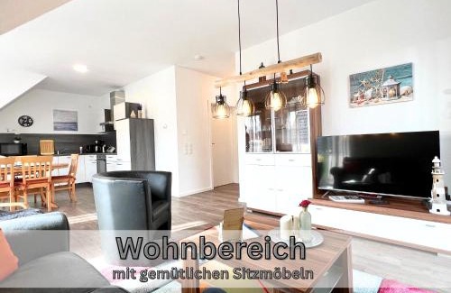 Papenburg Apartment | Ferienwohnung "Atlantis" Papenburg Balkon Einbauküche Neubau 74 qm Free Wifi 2 Schlafzimmer 4 Personen