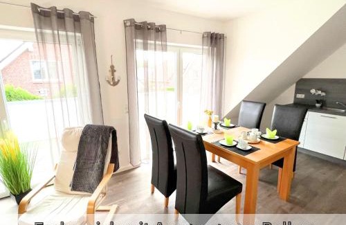 Papenburg Apartment | Ferienwohnung "Aurora" Papenburg Großer Balkon Einbauküche Neubau 74 qm Free Wifi 2 Schlafzimmer