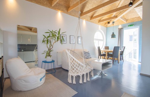 Petersdorf Apartment | Ferienwohnung Blå mit Garten in Strandnähe