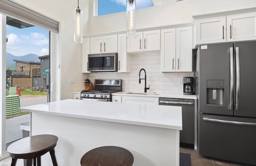 Whitefish Condo | Festive Stays for You and Your Pet in Whitefish! Pet Friendly Quarry unit! Community Amenities!