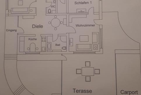 Luegde Apartment | FEWO Zum Golfplatz