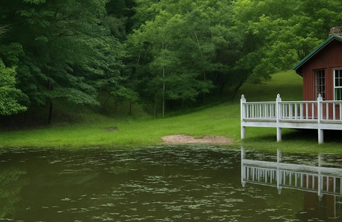 Eureka Springs Cabin | Fireplace & Swing | Modern Cabin + New Hot Tub