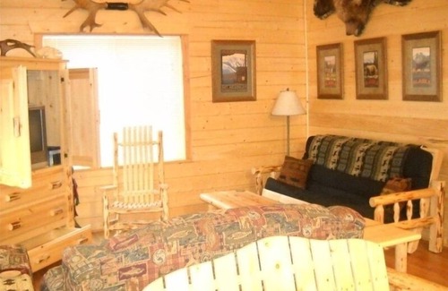 Sterling Cabin | Fish on Log Cabin Rental Got Fish We Do!