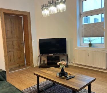 Wittenberge Apartment | Five-O Apartment Precht - QueenSize Bett