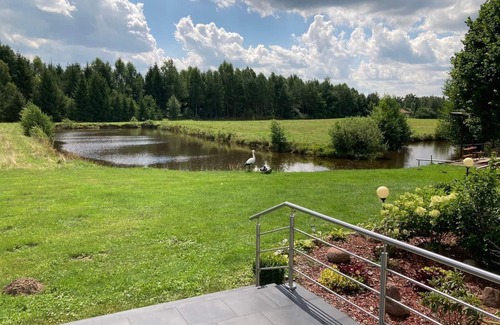 Gietrzwald Apartment | Flat in Naterki with terrace, garden and barbecue