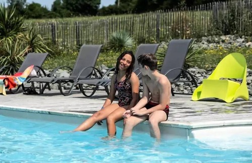 Verruyes House | Flower Camping Côté Lac * - Premium mobile home 2 bedrooms 32m² Covered terrace 12m² + LV + TV 4 people