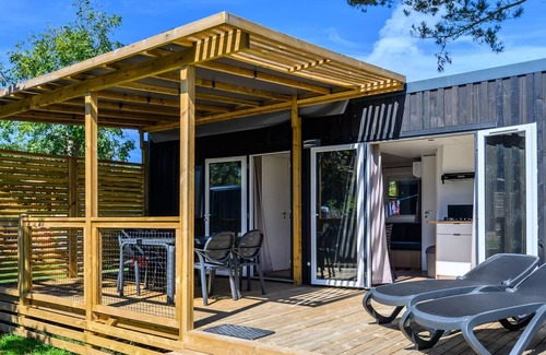 Bourgenay House | Flower Camping Les Ilates * - NEW 2025 : Homeflower PREMIUM PLUS Jacuzzi 29m2 (2 bedrooms) + beds made on arrival & cleaning 5 people