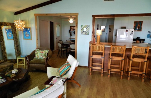 Long Mott House | "Flying Fish" Bay Front Home! Fishing Pier outside your front door