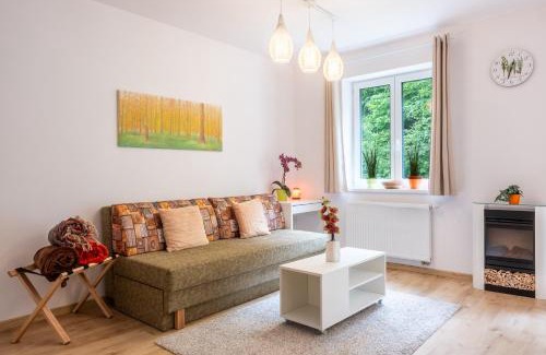 Jachymov Apartment | Forest Apartment with Sauna
