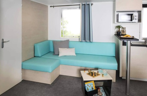 Villedieu-les-Poeles House | Mobiler Wohnkomfort 34 m2 (3ch-6/7 pers) + Terrasse 6 bis 7 Personen - 6 Pers. im Preis inbegriffen