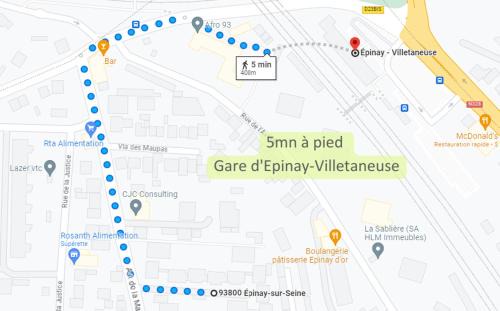 Epinay-sur-Seine House | Free Private Parking - 15mn Paris - 5mn Walk Train Station - All equipped - Terrace - Garden - Stade de France - Casino d'Enghien - Hippodrome, Université