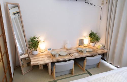 Susakiuramachi Apartment | Fukuoka Hakata Stay 1BR with Balcony, TV and Laundry