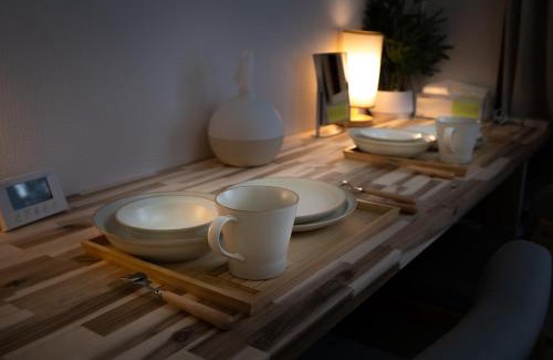 Susakiuramachi Apartment | Fukuoka Hakata Stay 1BR with Balcony, TV and Laundry