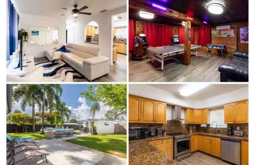 Fort Lauderdale House | Fun family oasis, minutes away from beaches w/game room & pool
