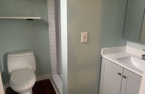 East Point Apartment | Furnished efficiency apartment above artist's studio for rent.