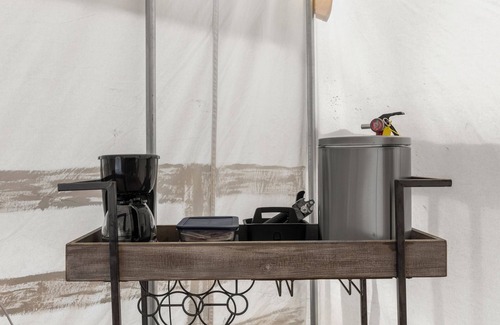 Stanton RV Rental | Furnished Glamping Tent/King Bed/Access to the Red River - Hallowed Horse - #2