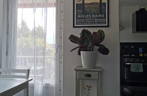 Aix-les-Bains Apartment | Furnished studio with terrace Aix les bains private parking space
