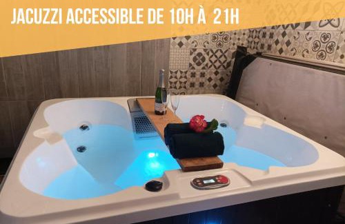 Saint-Georges-sur-Cher Apartment | Gîte 4 pers, Jacuzzi privatif & Piscine & Lit cabane
