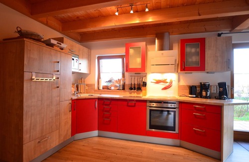 Lechbruck House | Gamsbock - sauna, fireplace, terrace and balcony, free mountain and lake view, dog allowed.