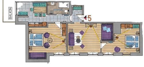Bichl Apartment | Gasthof-Appartements Vroni - Chiemgau Karte