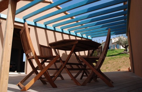 Calcatoggio Cottage | Gîte Pettirossu certified ecological and 3 ears, panoramic sea and mountain views