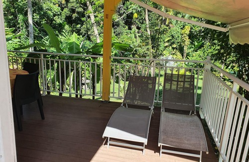 Petit-Bourg House | Gîte Tropical (1 to 6 pers: 2 bdrms) fenced property & huge swimming pool