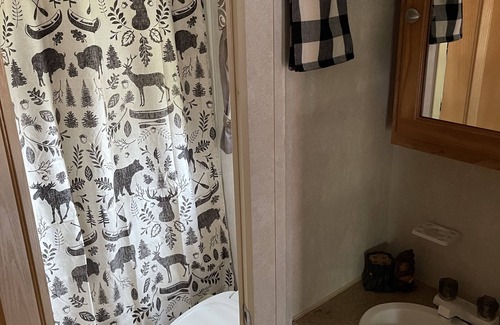 Longville House | Glamp in Style! Fish 10 Lakes/10 Miles! Cozy Camper 2 blocks to town & lake!