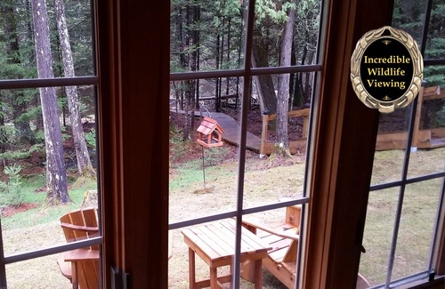 Grayling Cabin | Gold Fox Lodge - Romantic Riverfront Log Cabin - A Piece of Michigan History!