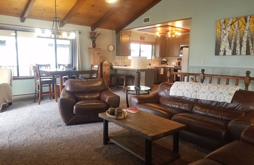 Bass Lake House | Gorgeous lake view chalet with private boat slip! No Pets. No smoking. 7 ppl.