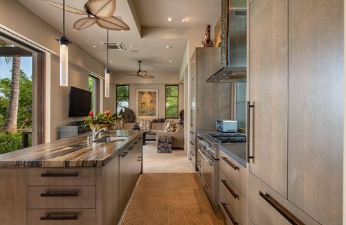 Kaupulehu House | Gorgeous Luxury Estate Home- Hualalai Resort - Spectacular Ocean and Golf Course Views- Private Pool and Spa- 3 Golf Carts included