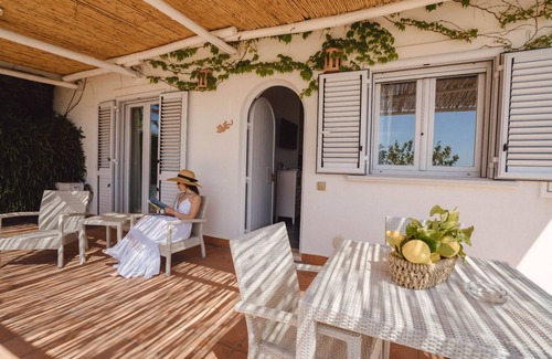 Villammare Apartment | Gorgonia Sea view flat located in the Ruve Bianche Residence with swimming pool and private beach