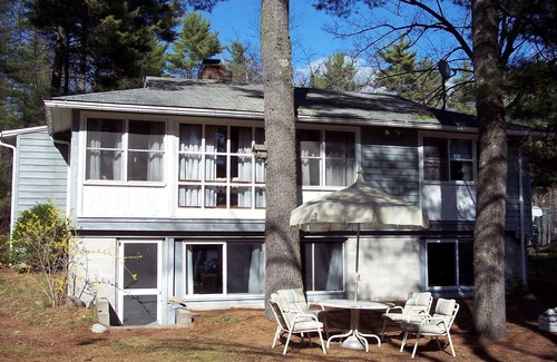 Acton Cottage | Great East Lake cottage across camp road to a large sandy shared beach. View2NH!
