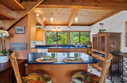 Kilauea House | Great House Across from Beautiful Anini Beach Extended Family 100 steps to sand