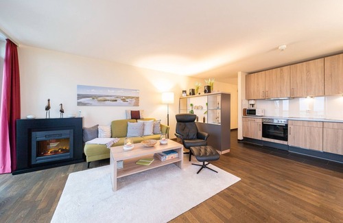 Wremen Apartment | Great top floor apartment close to the beach, sauna, two balconies with land & sea views