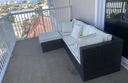 Holiday Isle Condo | Great view of Destin Harbor from the penthouse location.