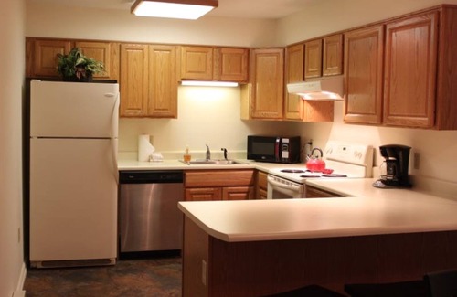 Lincoln House | Great views of Loon Mt from this family vacation condo at the Nordic Inn Resort.