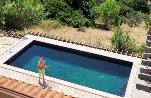 Viganj Villa | Green Marble Pool Cottage 3 BR in 2 adjoining stone buildings on a 2 acre private land