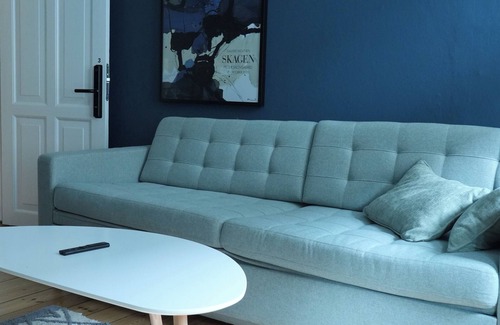 Aalborg Midtby Apartment | Greenbrook Blue Lounge