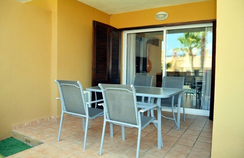Mar de Cristal Apartment | Ground floor apartment, free wifi, patio, pool view
