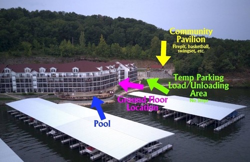 Camdenton Condo | Ground Floor, Great View, No steps when unloading vehicle. Boat Slip Included!
