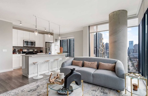 Rush and Division Apartment | Group Hub: 3 Designer 2BR, Steps to Mag Mile