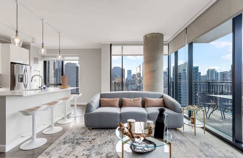 Rush and Division Apartment | Group Hub: 3 Designer 2BR, Steps to Mag Mile