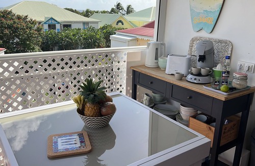 Anse des Rochers Apartment | Guadeloupe, Saint-François Anse des Rochers, 1/4 villa , vue mer citerne wifi pr